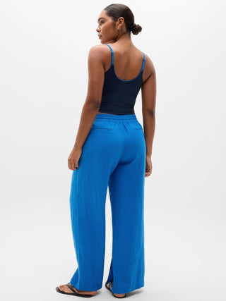 Retreat Linen High Rise Wide Leg Pant