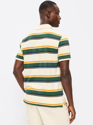 Polo Manga Corta con Estampado Rayas