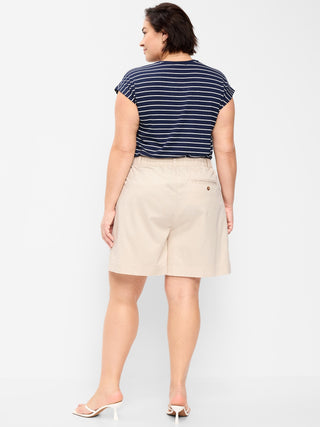 Shorts chinos OGC de cintura alta, entrepierna de 6 pulgadas.