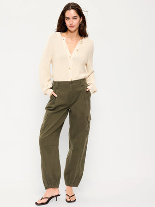 Pantalones cargo de sarga.