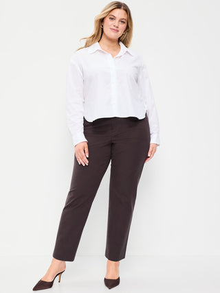 Pantalones rectos Pixie de cintura alta.
