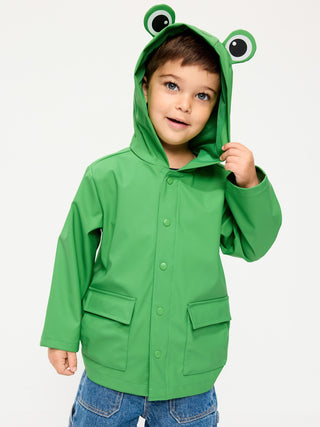 Water-Resistant Unisex Critter Hooded Jacket for Toddler.