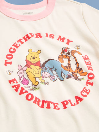 Camiseta ajustada de canalé Old Navy x Disney Winnie the Pooh para mujer.