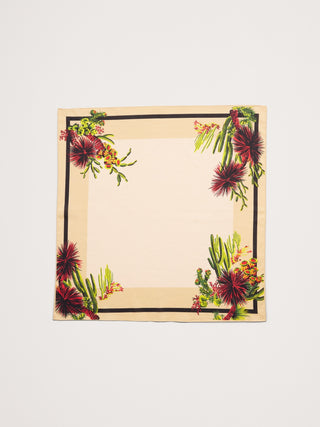 Pañuelo con Estampado Floral de Algodón