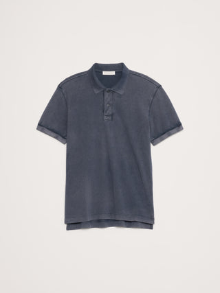 Polo de piqué de algodón ante.