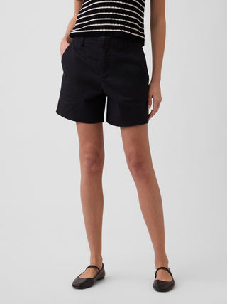 Shorts caqui Downtown de talle medio de 5".