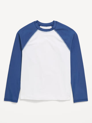 Top de natación Rashguard de manga larga para niños.