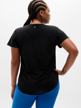 Camiseta Deportiva Cuello Redondo Detalle Malla