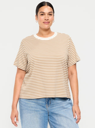 Striped Round Neck T-Shirt