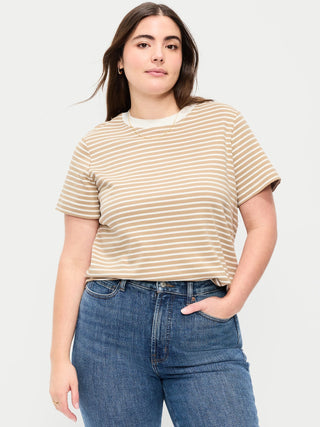 Striped Round Neck T-Shirt