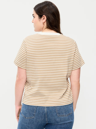Striped Round Neck T-Shirt