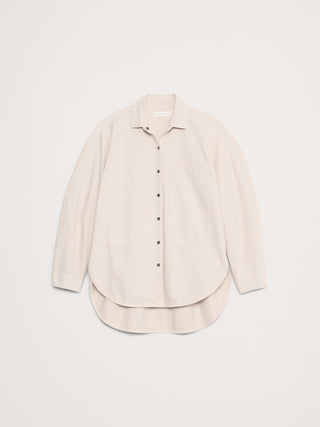 Camisa Denim Oversize Manga Larga