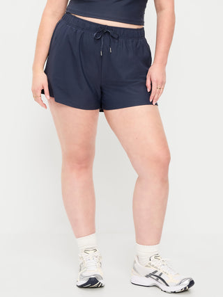 High-Waisted PowerSoft Shorts -- 3.5-inch inseam.