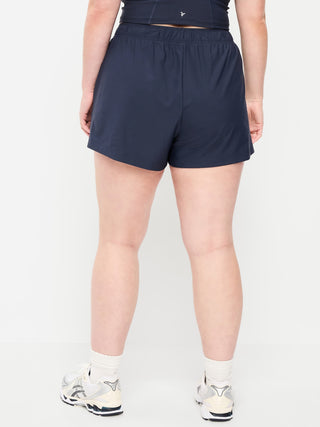 High-Waisted PowerSoft Shorts -- 3.5-inch inseam.