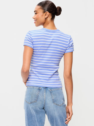 Camiseta Manga Corta Estampado Rayas