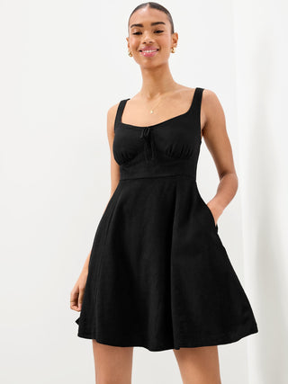 Vestido de Tirantes con Escote Corazón