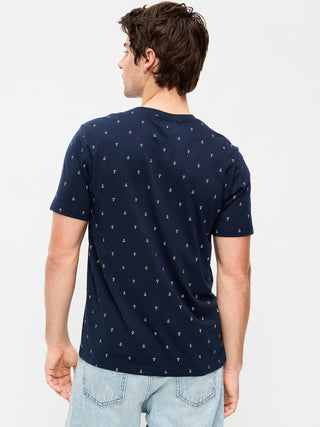 Camiseta Manga Corta de Algodón con Estampado