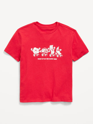 Camiseta de manga corta con logo gráfico para niño.