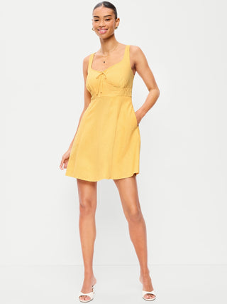 Dress with Wide Straps and Sweetheart Neckline