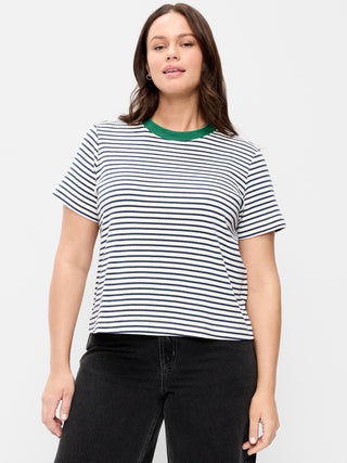 Striped Round Neck T-Shirt