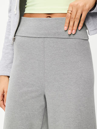 Pantalones anchos plegables PowerChill de cintura alta.