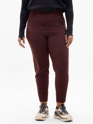 High-Waisted Sports Pants with Pockets