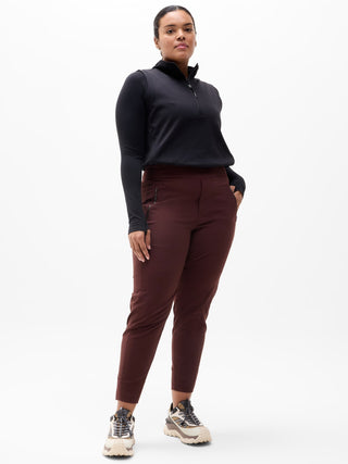 High-Waisted Sports Pants with Pockets