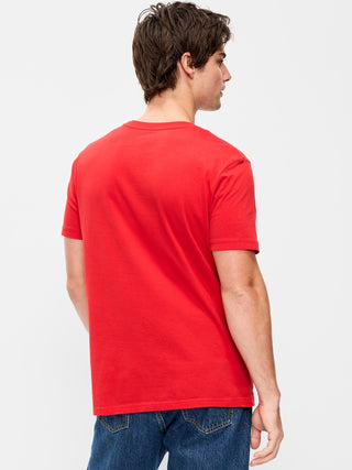 Camiseta Manga Corta Cuello Redondo de Algodón