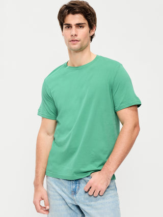 Camiseta Manga Corta Cuello Redondo de Algodón