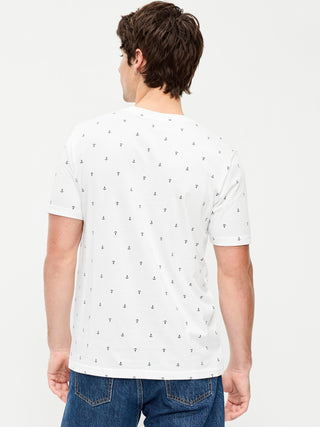 Camiseta Manga Corta de Algodón con Estampado