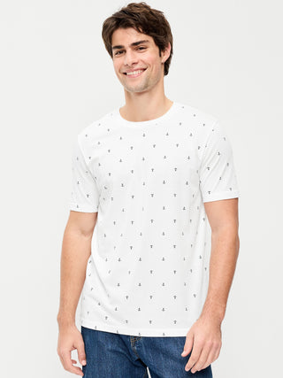 Camiseta Manga Corta de Algodón con Estampado