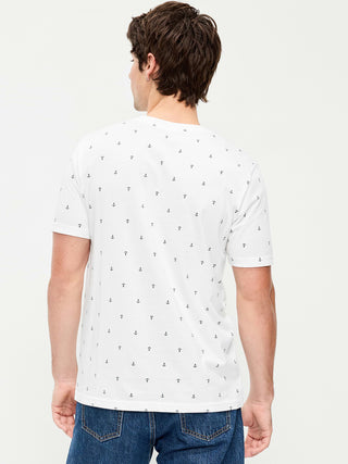 Camiseta Manga Corta de Algodón con Estampado