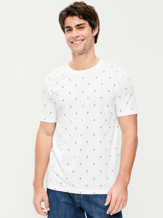 Camiseta Manga Corta de Algodón con Estampado