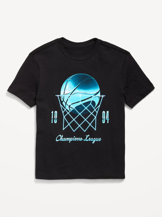 Camiseta gráfica de manga corta para niño.