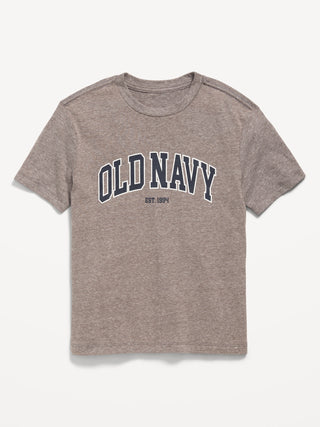 Camiseta de manga corta con logo gráfico para niño.