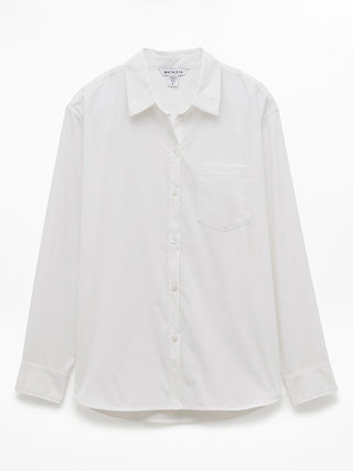 Oversized Long-Sleeve Shirt with Pockets