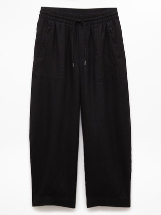 Pantalón Barrel con Cintura Elástica de Lino
