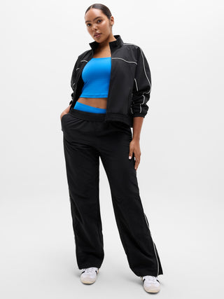 Chaqueta Deportiva Cuello Alto con Bolsillos