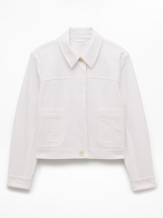 Chaqueta Corta con Bolsillos Delanteros