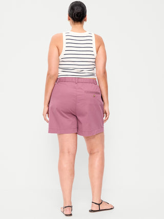 Shorts chinos OGC de cintura alta, entrepierna de 6 pulgadas.