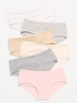 Hipster Underwear 6-Pack for Girls.