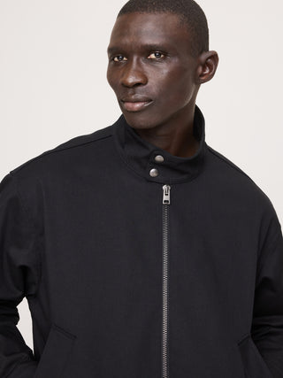 Chaqueta Harrington de sarga de algodón.
