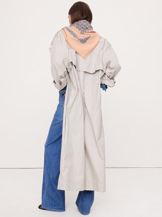 Bufanda Cuadrada con Estampado de Algodón