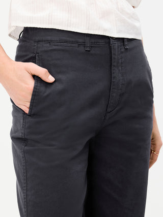 Pantalón Recto Talle Alto con Bolsillos