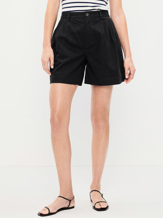 Shorts chinos OGC de cintura alta, entrepierna de 6 pulgadas.