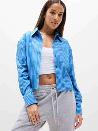 Camisa Deportiva Manga Larga con Bolsillo