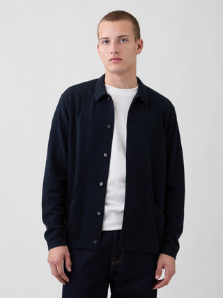 Cárdigan de Punto con Bolsillos Delanteros