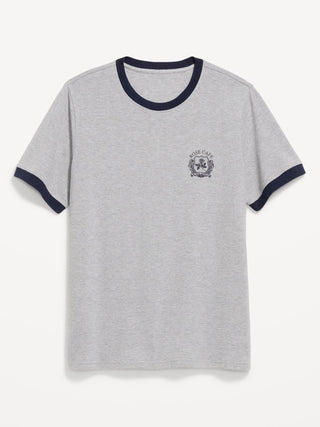 Camiseta de piqué con cuello redondo.