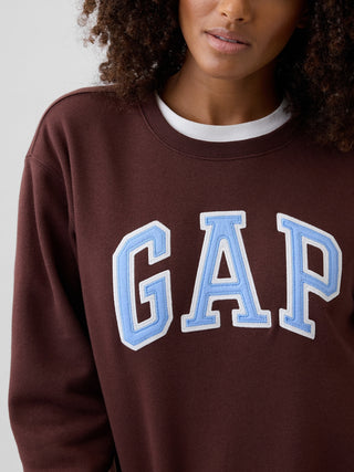 Sudadera Oversized Cuello Redondo con Logo