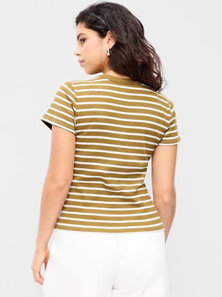 Camiseta Manga Corta Estampado Rayas